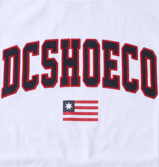 大きいサイズ DCSHOES 23 ARCH LOGO半袖Tシャツ ホワイト 3L 4L 5L 6L/1278-3221-1-79