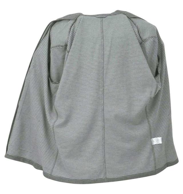 大きいサイズ Mc.S.P 裏ボーダーカットジャケット グレー 3L 4L 5L 6L 7L 8L/1278-3396-1-79