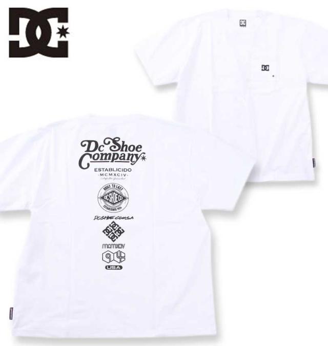 大きいサイズ DCSHOES 24 TECH JERSEY VARIOUS 半袖 Tシャツ ホワイト 3L 4L 5L 6L/1278-4212-1-79