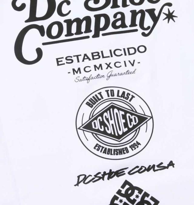 大きいサイズ DCSHOES 24 TECH JERSEY VARIOUS 半袖 Tシャツ ホワイト 3L 4L 5L 6L/1278-4212-1-79