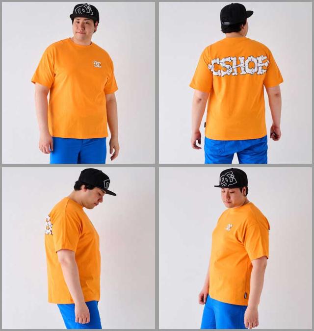 大きいサイズ DCSHOES 24 BORN 半袖 Tシャツ オレンジ 3L 4L 5L 6L