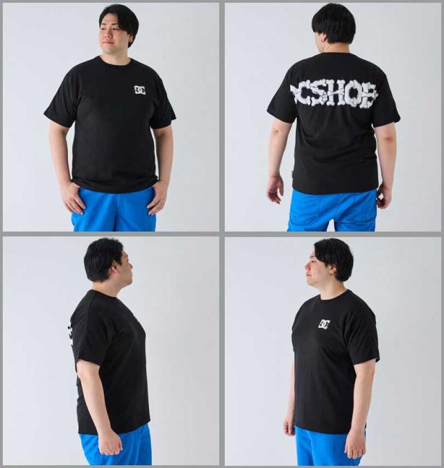 大きいサイズ DCSHOES 24 BORN 半袖 Tシャツ ブラック 3L 4L 5L 6L/1278-4213-2-79