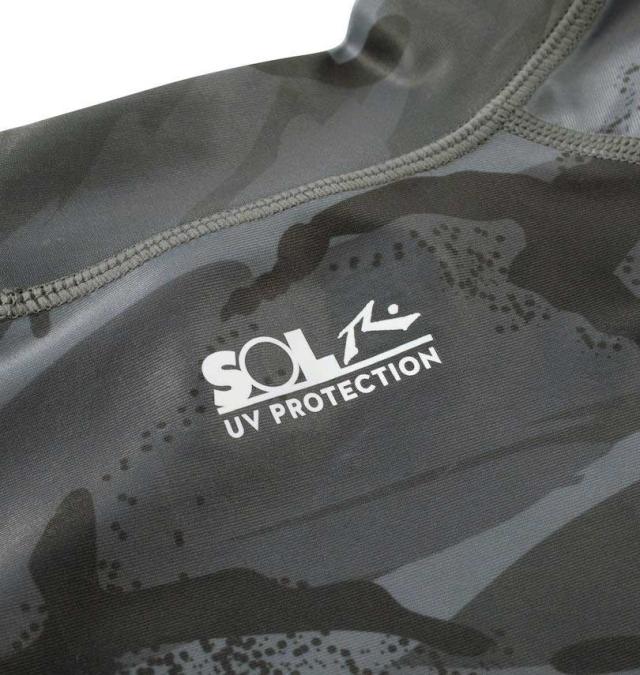 大きいサイズ RUSTY 長袖 ラッシュガード ブラック 3L 4L 5L 6L 8L/1278-4275-2-79