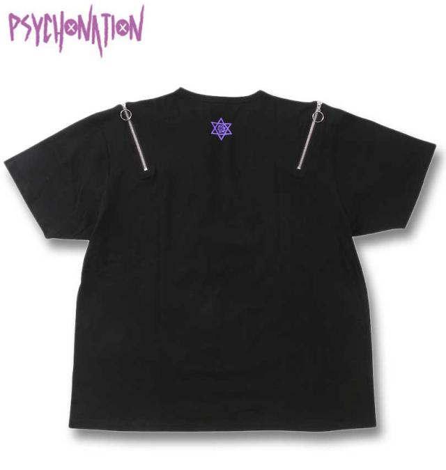 大きいサイズ PSYCHO NATION サイコ×寝田ルネ デビル 半袖 Tシャツ ブラック 3L 4L 5L 6L/1278-4542-1-79