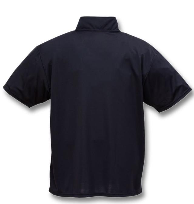 大きいサイズ LE COQ SPORTIF エコペット ハーフジップ 半袖シャツ ネイビー 3L 4L 5L 6L/1278-5261-3-79