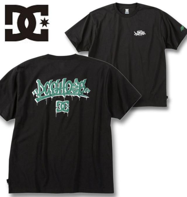 大きいサイズ DCSHOES 25 GRAFFITTI 半袖 Tシャツ ブラック 3L 4L 5L 6L/1278-5272-2-79
