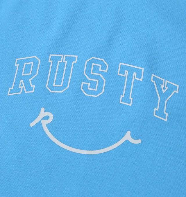 大きいサイズ RUSTY PEARTEX UV 長袖 Tシャツ 水陸両用 ブルー 3L 4L 5L 6L 8L/1278-5276-1-79