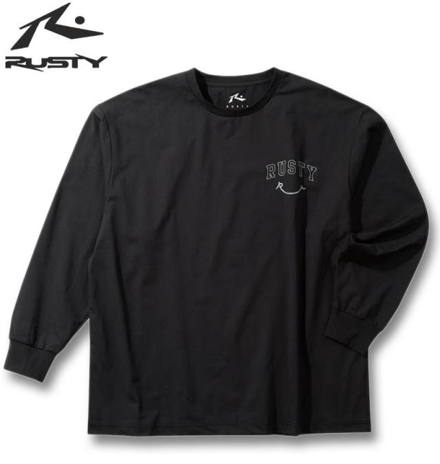 大きいサイズ RUSTY PEARTEX UV 長袖 Tシャツ 水陸両用 ブラック 3L 4L