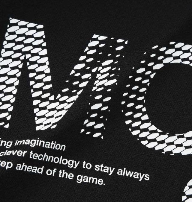 大きいサイズ MOVESPORT ドライメッシュ ビッグロゴ 長袖 シャツ ブラック 3L 4L 5L 6L/1278-5320-2-79