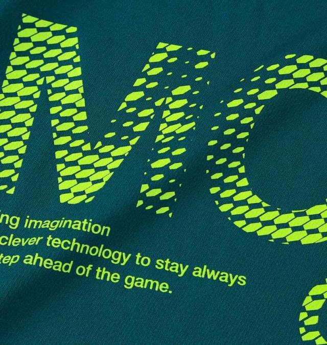 大きいサイズ MOVESPORT ドライメッシュ ビッグロゴ 長袖 シャツ グリーン 3L 4L 5L 6L/1278-5320-4-79