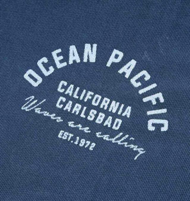 大きいサイズ OCEAN PACIFIC 裏毛 ライン フルジップ パーカー ネイビー 3L 4L 5L 6L 8L/1278-5341-1-79