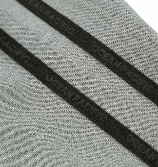 大きいサイズ OCEAN PACIFIC 裏毛 ライン フルジップ パーカー カーキグレー 3L 4L 5L 6L 8L/1278-5341-2-79