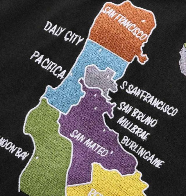 大きいサイズ BEN DAVIS スーベニア刺繍 半袖 Tシャツ ブラック 3L 4L 5L 6L/1278-5559-2-79