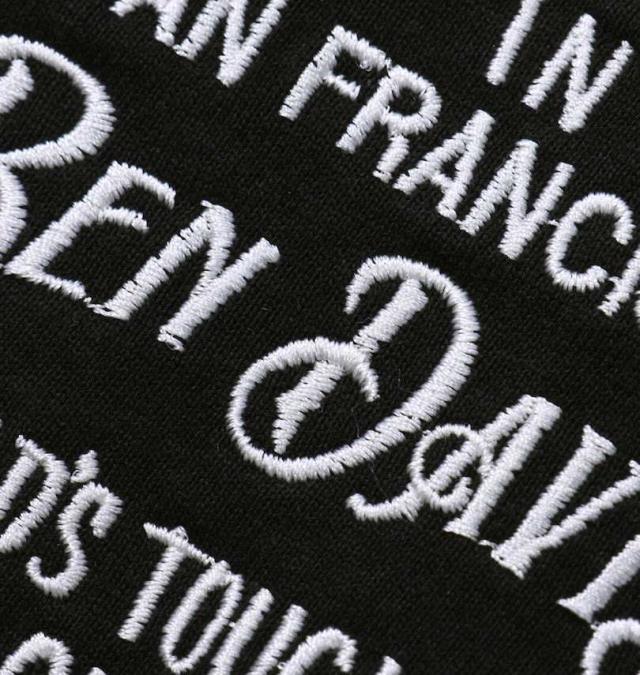 大きいサイズ BEN DAVIS スーベニア刺繍 半袖 Tシャツ ブラック 3L 4L 5L 6L/1278-5559-2-79