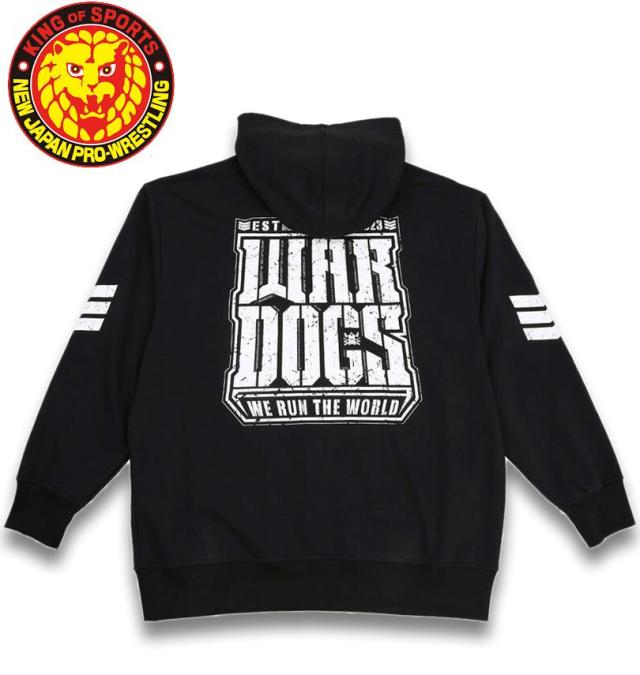 大きいサイズ 新日本プロレス BULLET CLUB WAR DOGS「WE RUN THE WORLD」 プルパーカー ブラック 3L 4L 5L 6L 8L/1278-5672-1-79