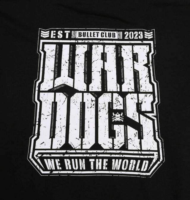 大きいサイズ 新日本プロレス BULLET CLUB WAR DOGS「WE RUN THE WORLD」 プルパーカー ブラック 3L 4L 5L 6L 8L/1278-5672-1-79