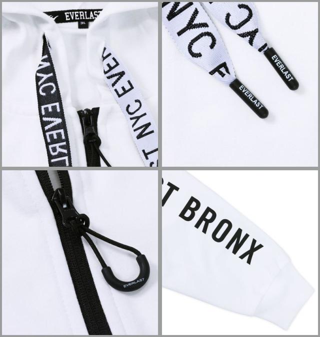 大きいサイズ EVERLAST TC ダンボール ジャケット パーカー ホワイト 3L 4L 5L 6L/1278-5687-1-79