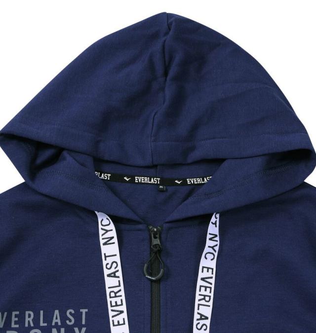 大きいサイズ EVERLAST TC ダンボール ジャケット パーカー ネイビー 3L 4L 5L 6L/1278-5687-4-79