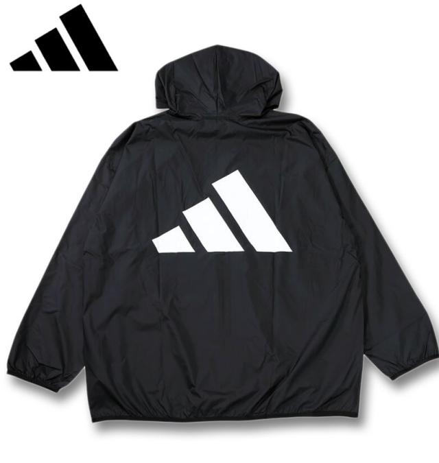 大きいサイズ adidas アディダス ESS BL ウーブンジャケット ウインドブレーカー ブラック 4XL 5XL/1243-5315-2-80
