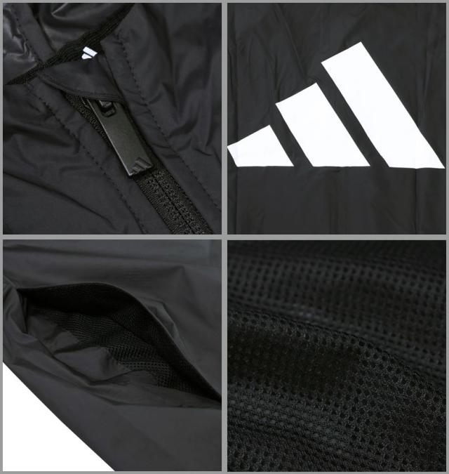 大きいサイズ adidas アディダス ESS BL ウーブンジャケット ウインドブレーカー ブラック 4XL 5XL/1243-5315-2-80