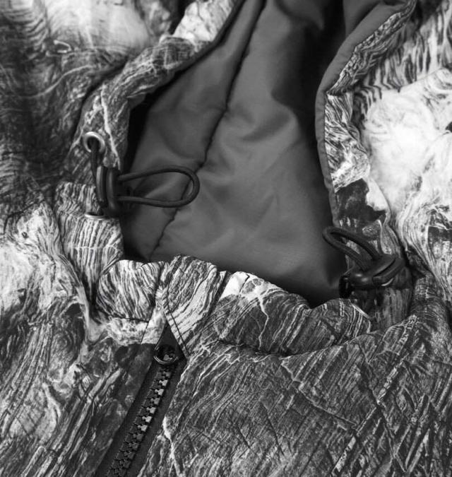 大きいサイズ RUSTY 中綿 リバーシブル ジャケット マーブル×チャコール 3L 4L 5L 6L 8L/1273-5350-1-180