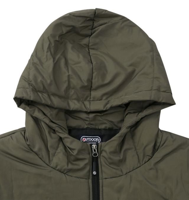 大きいサイズ OUTDOOR PRODUCTS デュスポ 中綿 キルトジャケット カーキ 3L 4L 5L 6L/1253-5321-3-81