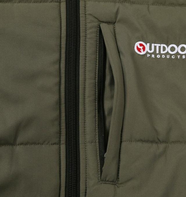 大きいサイズ OUTDOOR PRODUCTS デュスポ 中綿 キルトジャケット カーキ 3L 4L 5L 6L/1253-5321-3-81