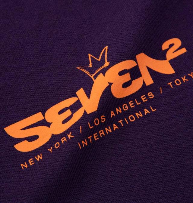 大きいサイズ SEVEN2 裏毛 フルジップ パーカー パープル 3L 4L 5L 6L 8L/1268-5302-1-81
