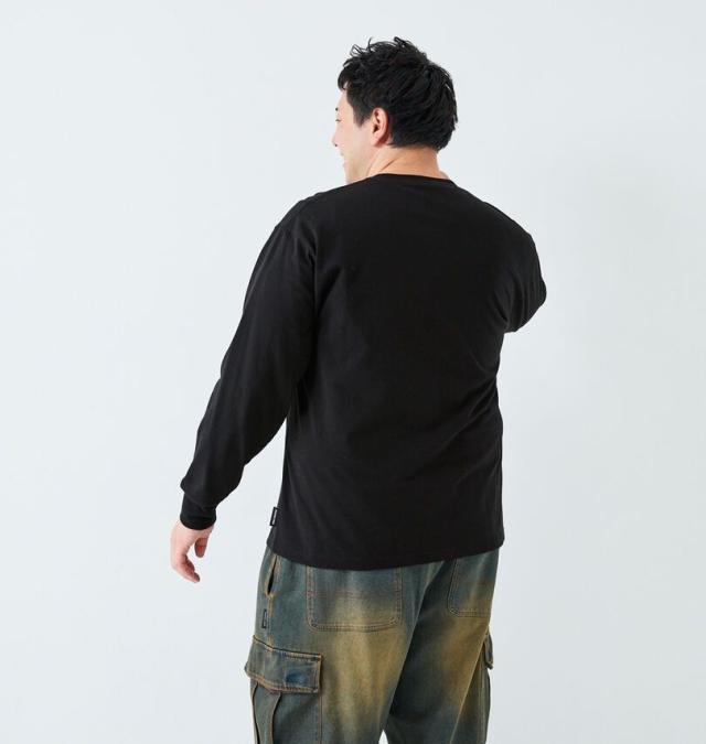 大きいサイズ DCSHOES 25 DESERT CAMO BIGSTAR 長袖 Tシャツ ブラック 3L 4L 5L 6L/1278-5315-2-81