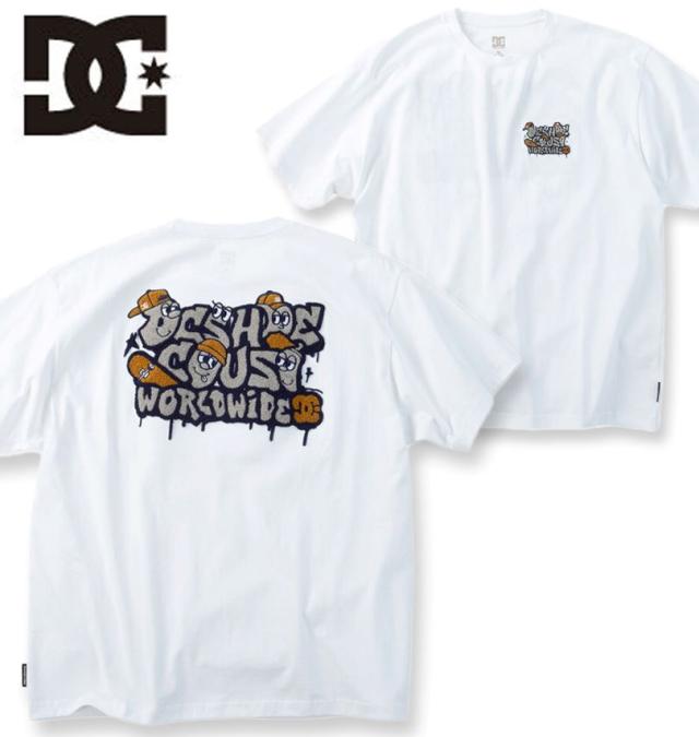 大きいサイズ DCSHOES 26 SK CREW 半袖 Tシャツ ホワイト 3L 4L 5L 6L/1278-6230-1-81