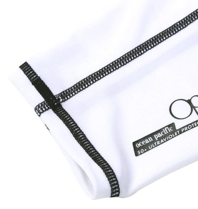 大きいサイズ OCEAN PACIFIC 長袖 ラッシュガード ホワイト 3L 4L 5L 6L 8L/1278-5280-1-85