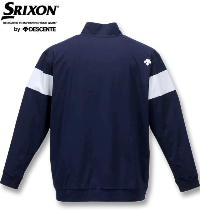 大きいサイズ SRIXON 「松山プロ共同開発」トラックジャケット ネイビー 3L 4L 5L 6L/1273-2310-1-188