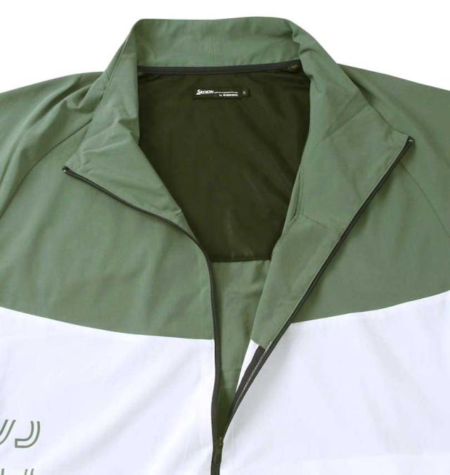 大きいサイズ SRIXON ブランドロゴデザイン ジャケット カーキ 3L 4L 5L 6L/1273-3320-1-188