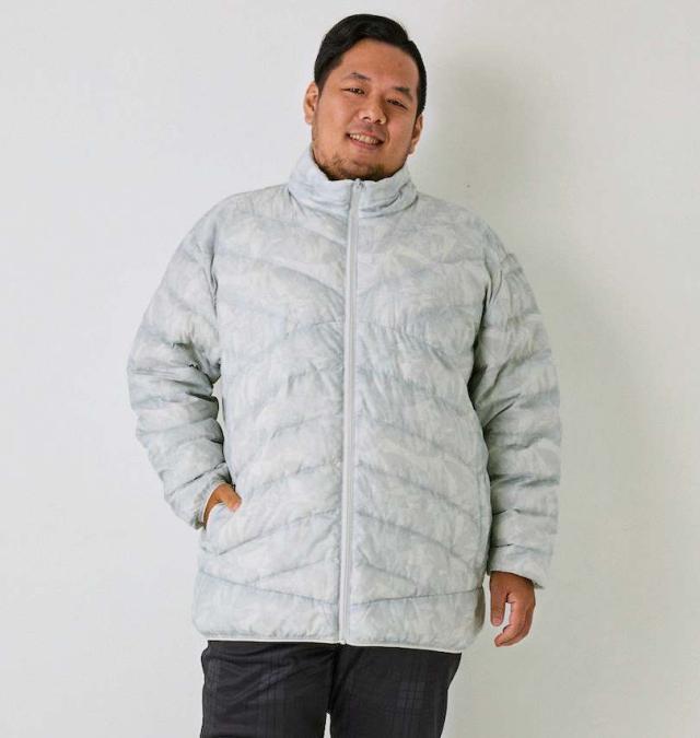 大きいサイズ FILA GOLF ハイブリット ダウン ブルゾン ライトグレー 3L 4L 5L 6L/1273-4322-1-188