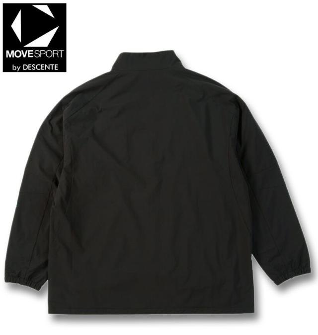 大きいサイズ MOVESPORT HEATNAVI ブラッシュド スタンド ジャケット ブラック 3L 4L 5L 6L/1273-5315-2-188