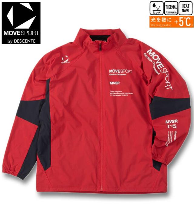 大きいサイズ MOVESPORT HEATNAVI ブラッシュド スタンド ジャケット