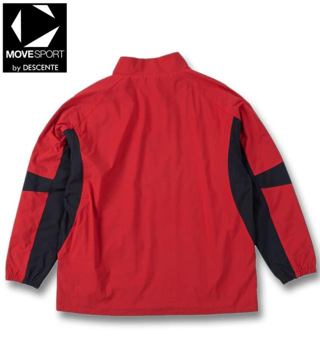 大きいサイズ MOVESPORT HEATNAVI ブラッシュド スタンド ジャケット レッド 3L 4L 5L 6L/1273-5315-3-188