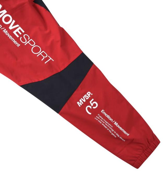 大きいサイズ MOVESPORT HEATNAVI ブラッシュド スタンド ジャケット レッド 3L 4L 5L 6L/1273-5315-3-188