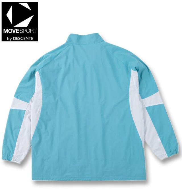 大きいサイズ MOVESPORT HEATNAVI ブラッシュド スタンド ジャケット ブルー 3L 4L 5L 6L/1273-5315-4-188