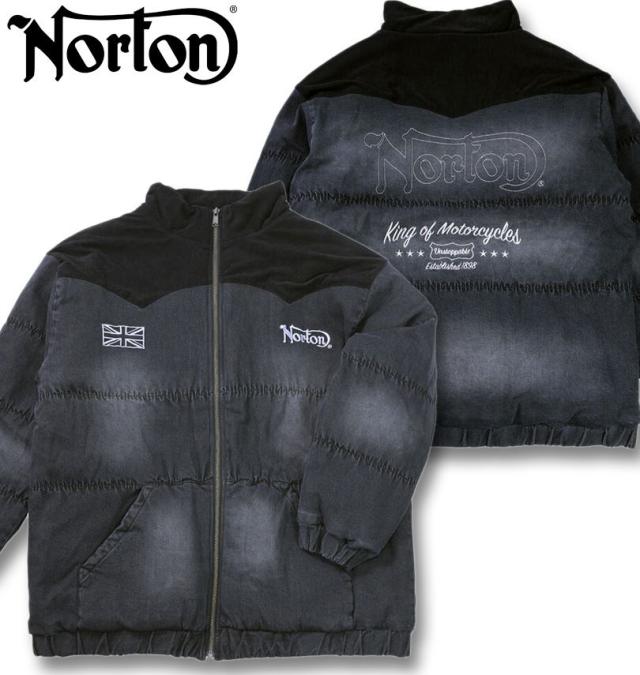 大きいサイズ Norton ノートン デニム 中綿 ジャケット サンドブラック 3L 4L 5L 6L/1273-5355-2-288