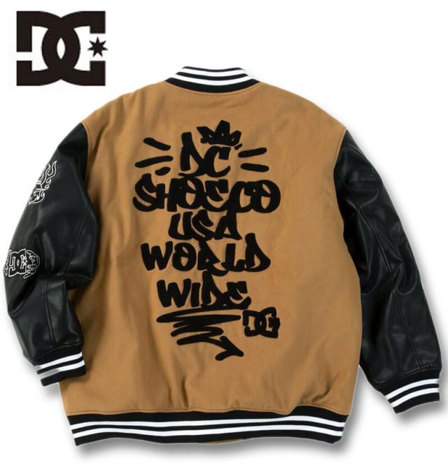 大きいサイズ DCSHOES 25 VARSITY ジャケット ベージュ 3L 4L 5L 6L/1273-5365-1-288