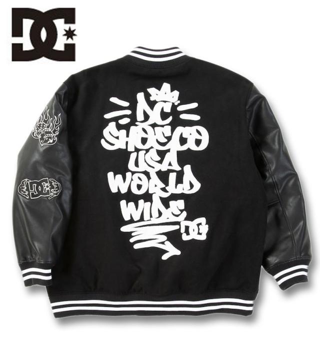 大きいサイズ DCSHOES 25 VARSITY ジャケット ブラック 3L 4L 5L 6L/1273-5365-2-288