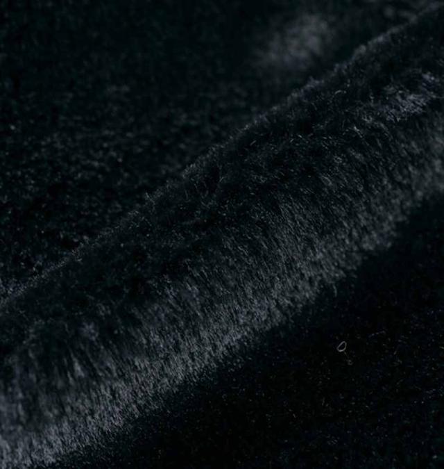 大きいサイズ PSYCHO NATION うさ耳 チェーン付 フード ファー ブルゾン ブラック 3L 4L 5L 6L/1278-4306-2-188