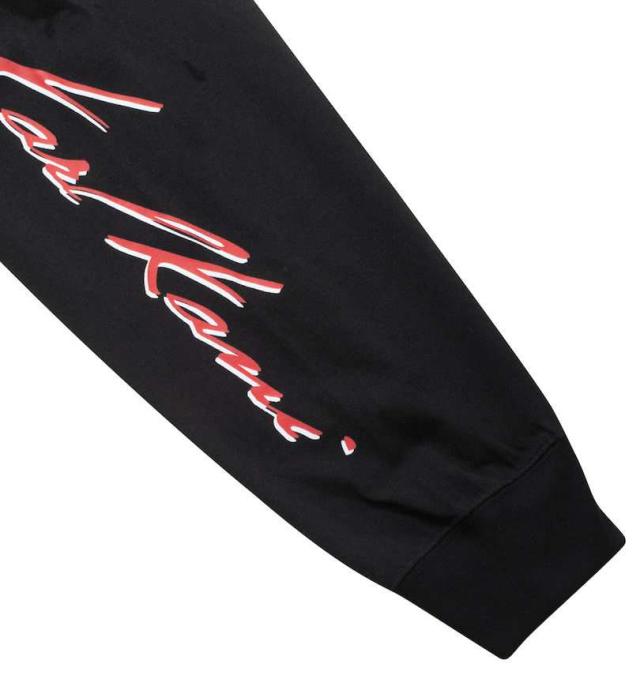 大きいサイズ KARL KANI 天竺 長袖 Tシャツ ブラック 3L 4L 5L 6L 8L/1278-4610-2-88