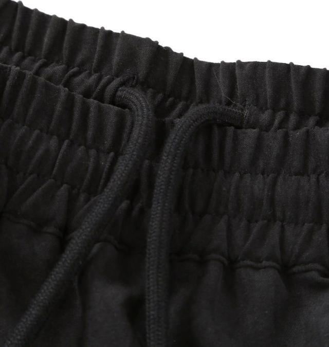 大きいサイズ in the attic 刺繍 ポリピーチ ハーフパンツ ブラック 3L 4L 5L 6L/1254-5260-2-89