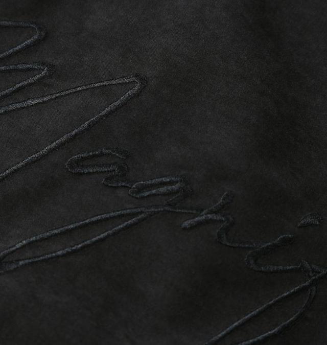 大きいサイズ in the attic 刺繍 ポリピーチ ハーフパンツ ブラック 3L 4L 5L 6L/1254-5260-2-89