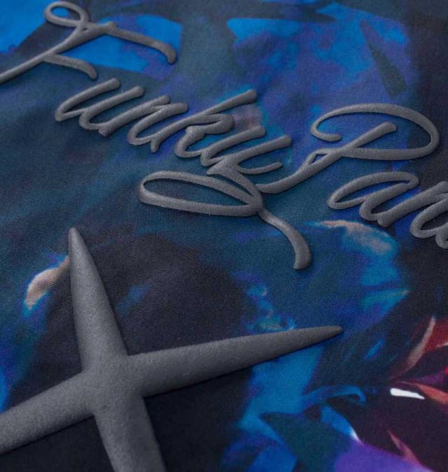 大きいサイズ FUNKY PANDA by in the attic ボタニカル柄 パンダ 半袖シャツ ホワイト 3L 4L 5L 6L/1257-4210-1-89