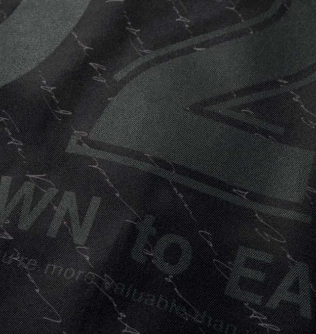 大きいサイズ in the attic 総柄 バイアスプリント 長袖シャツ ブラック 3L 4L 5L 6L/1257-4330-2-89