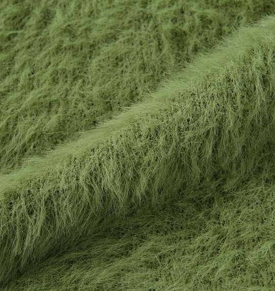 大きいサイズ Timely Warning シャギーVカーディガン ライム 3L 4L 5L 6L/1258-2380-1-89