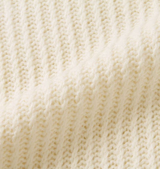 大きいサイズ Timely Warning ミニケーブル クルーネックセーター オフホワイト 3L 4L 5L 6L/1258-3355-1-89